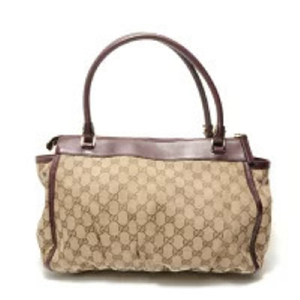Gucci GG Canvas Abbey Tote Bag Beige Cream